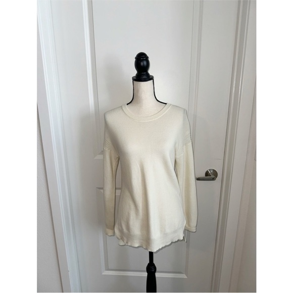 J. Crew Cream Crew Neck Sweater - Picture 2 of 6